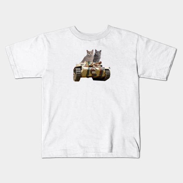 Cat tank Kids T-Shirt by Shirt Vibin